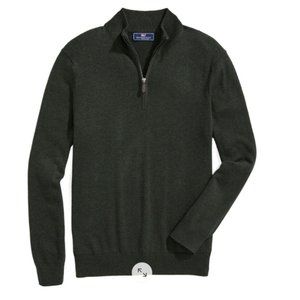 Vineyard Vines Men's Thaxter Cotton & Cashmere Quarter Zip Pullover